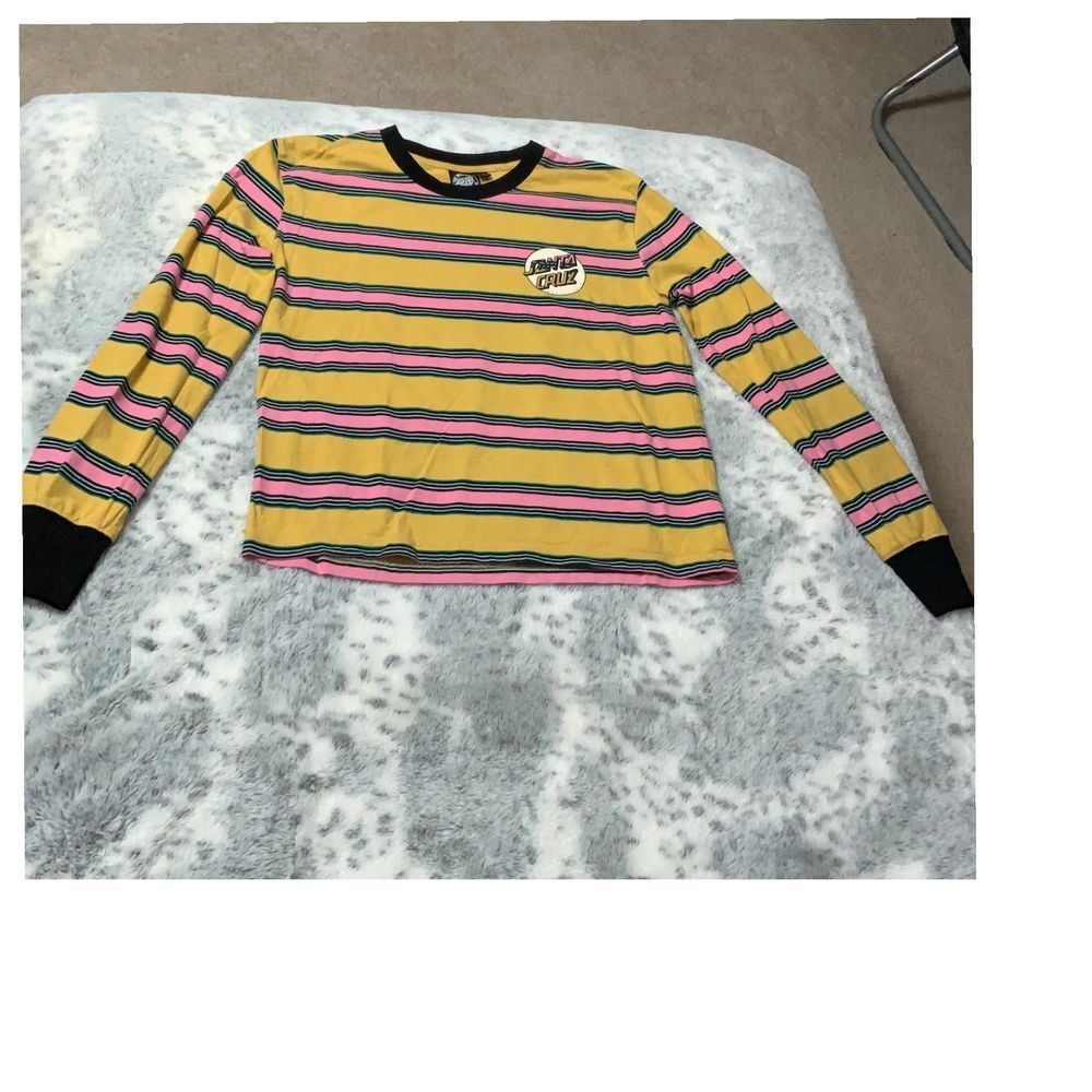 Santa Cruz Skateboards Retro Striped T-shirt size Small